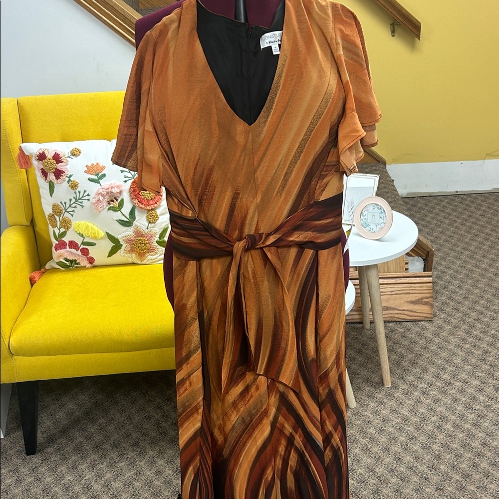 Elegant Brown and Tan Women's  Jumpsuit